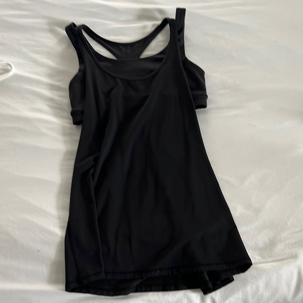 Black  Lululemon tank top with built in bra